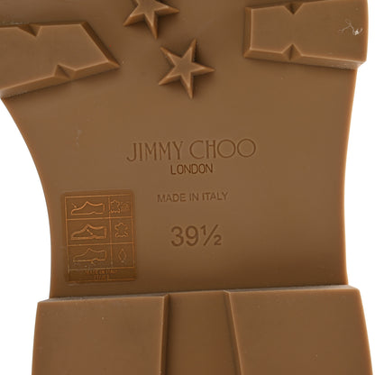 Jimmy Choo Suede Crystal Clayton Flat Ankle Boots 39.5 Caramel 6 of 11