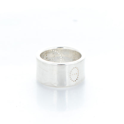 Hermes Sterling Silver Eclipse Ruban Ring GM 51 5.75 3 of 5