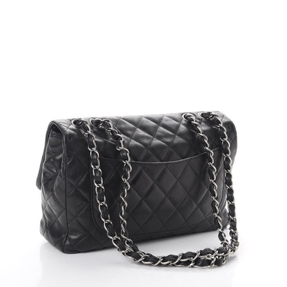 Chanel Washed Lambskin Quilted Jumbo Hybrid Reissue Flap Black 3 of 9