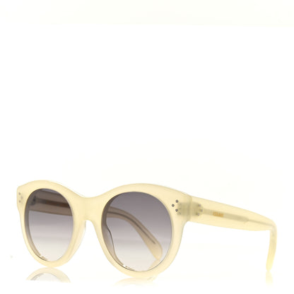 Celine Acetate Studded Round Sunglasses CL40170I White 1 of 7
