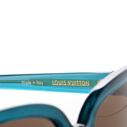 Louis Vuitton Ivy Cat Sunglasses Z0727E Petrole Blue 6 of 8