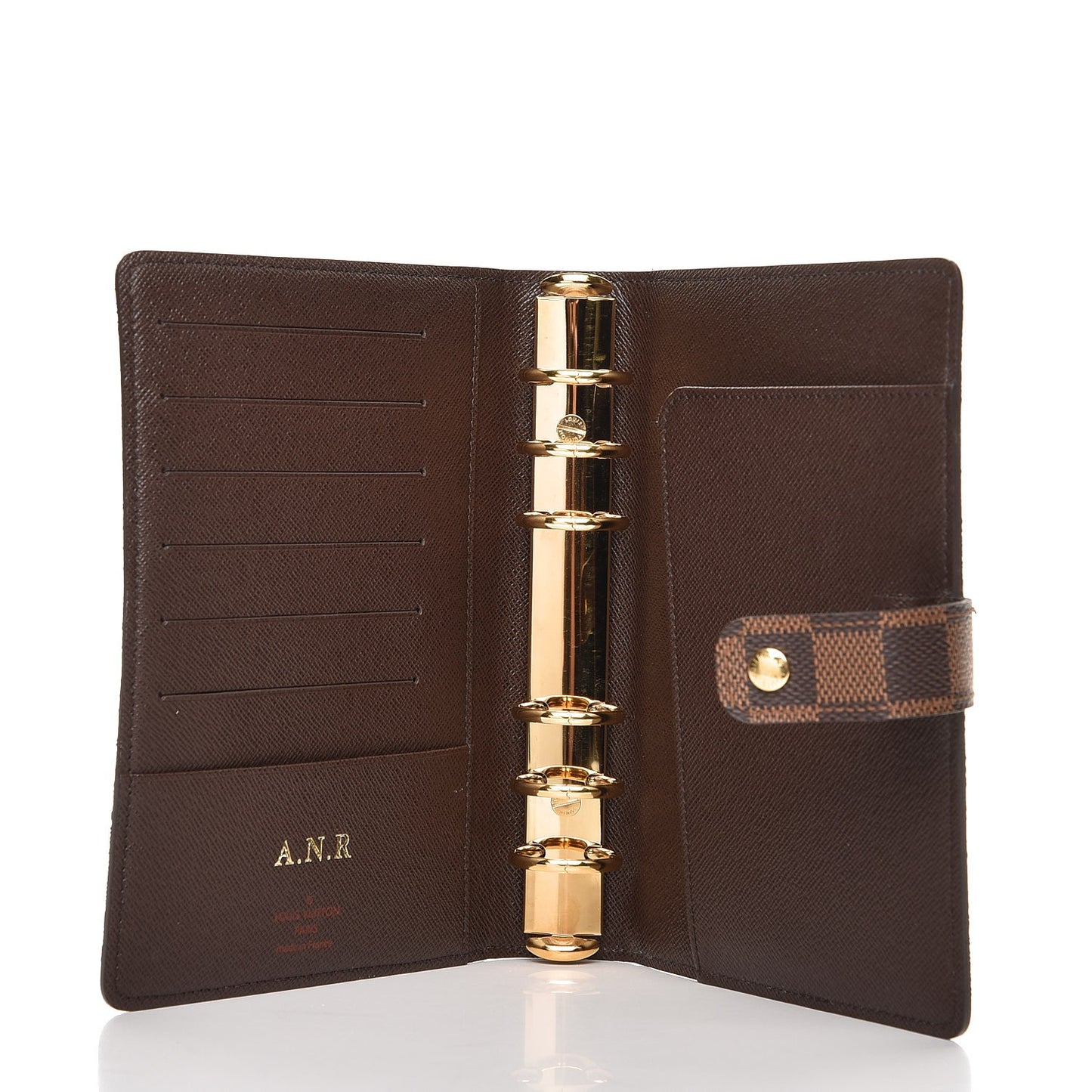 Damier Ebene Medium Ring Agenda Cover