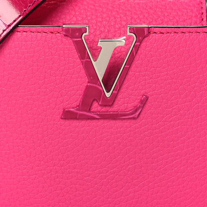 Louis Vuitton Taurillon Crocodile Capucines Mini Rose Pondichery 8 of 10