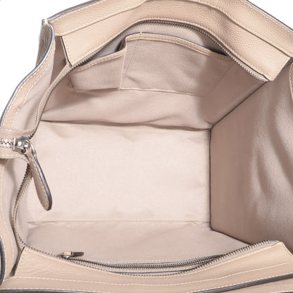 Celine Drummed Calfskin Mini Luggage Dune 5 of 9