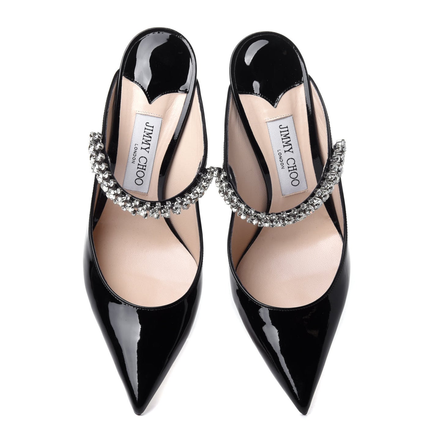 Patent Crystal Bing 100 Pumps 39 Black