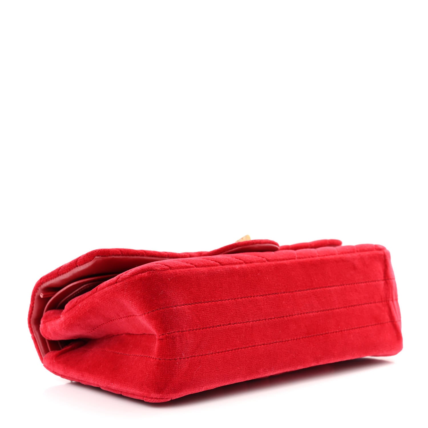 Chanel Velvet Chevron Quilted 2.55 Reissue 225 Flap Red 7 of 24