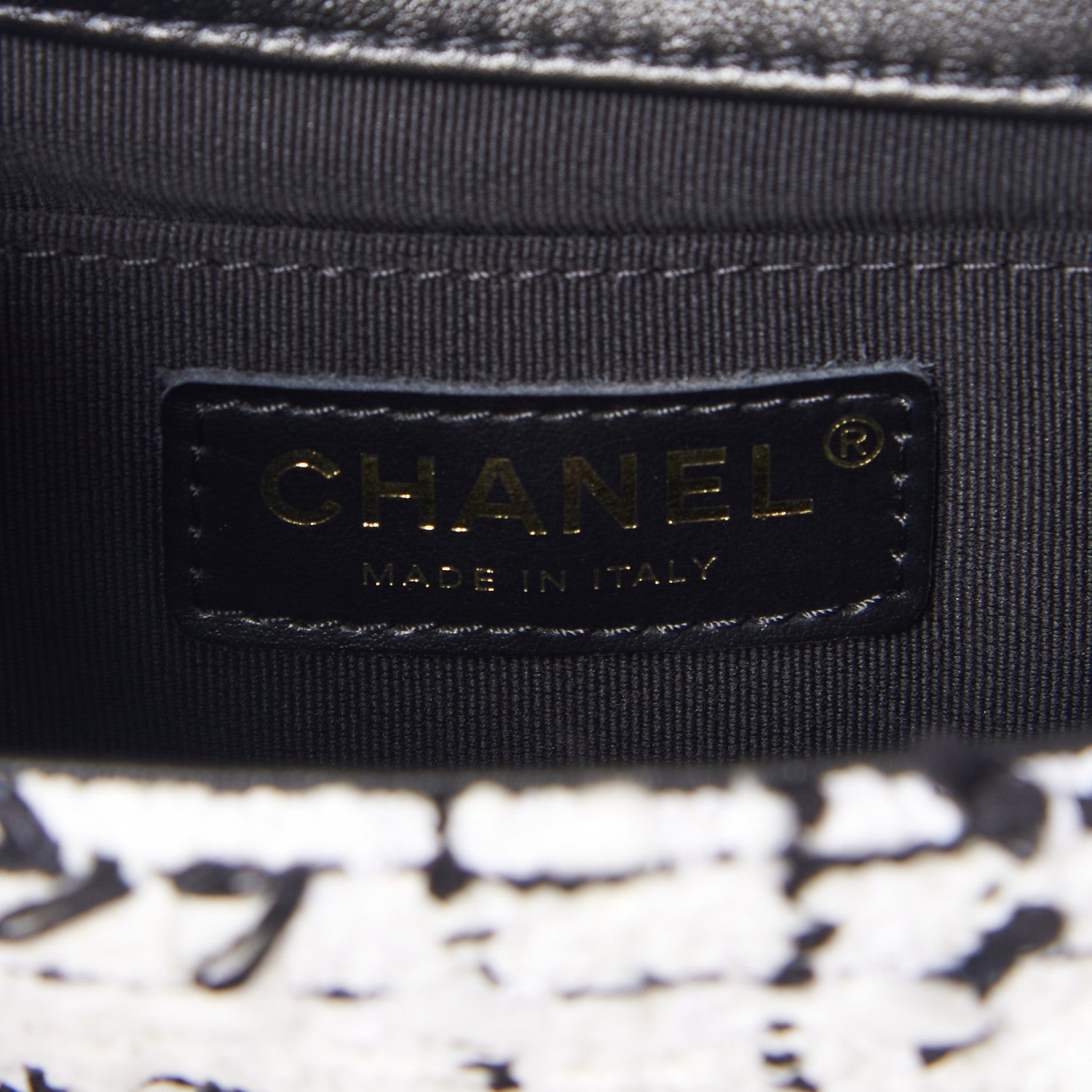 Chanel Tweed Braided Calfskin Mini My Own Frame Flap Grey Black 9 of 10