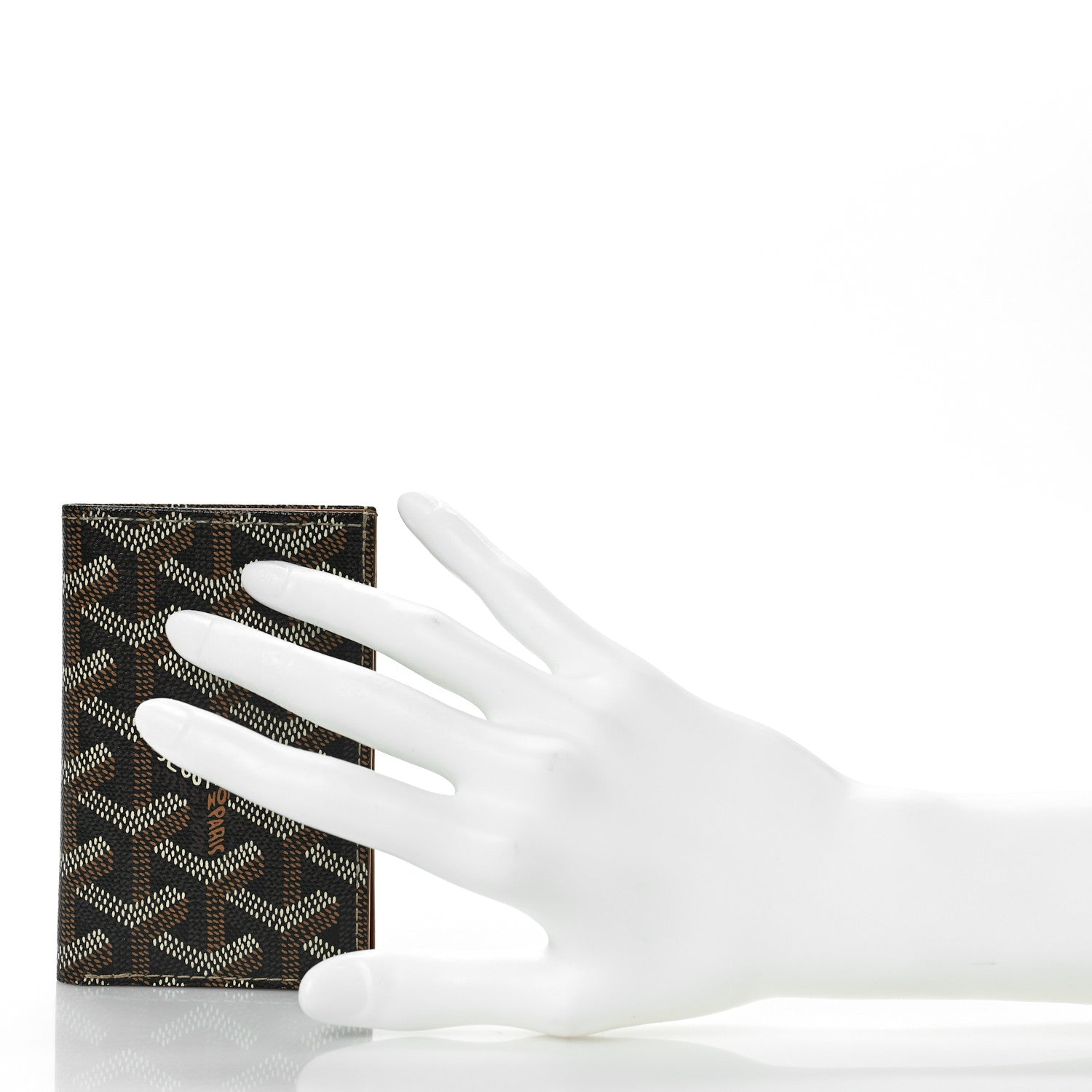 Goyard Goyardine Saint Pierre Card Holder Black Gold 2 of 9