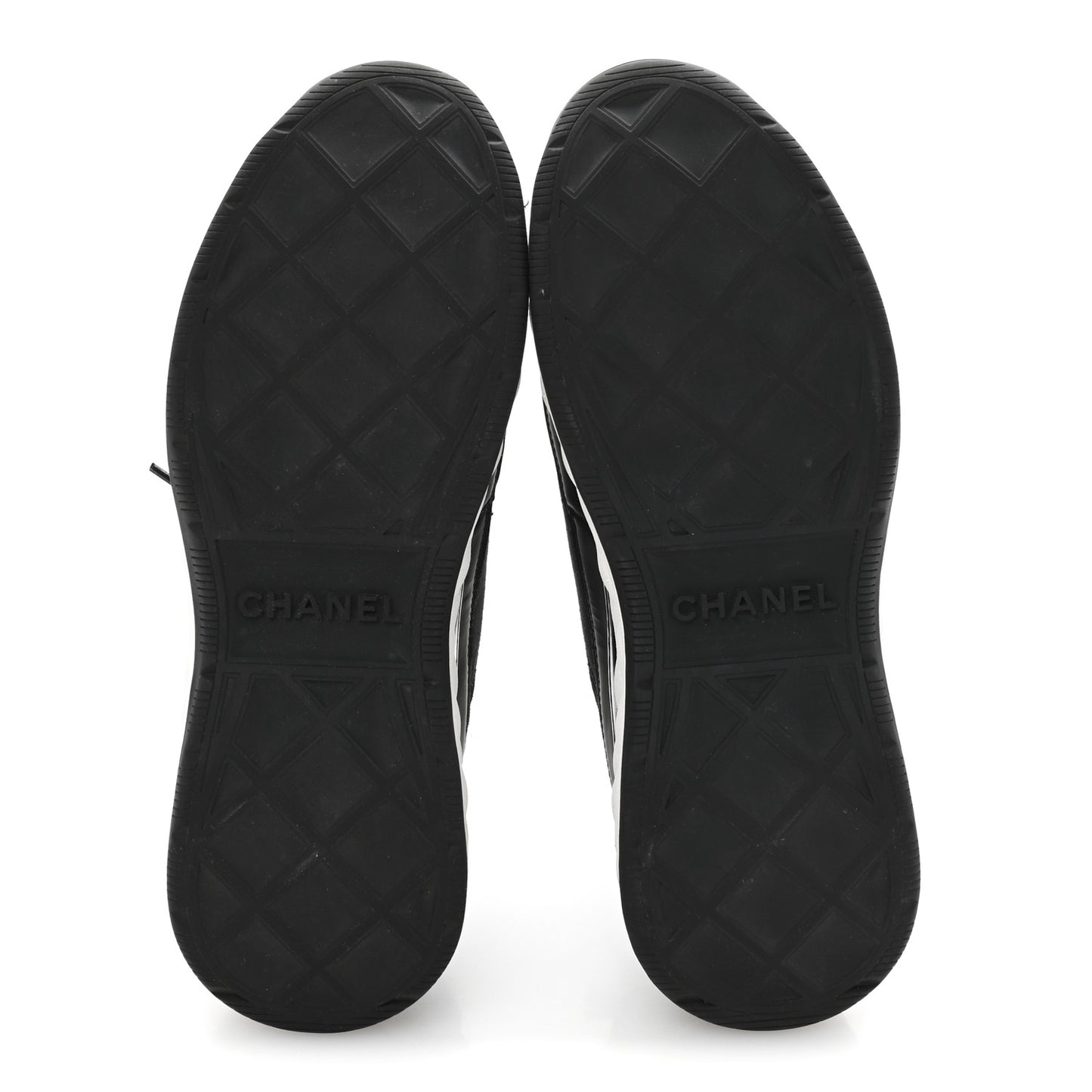 Velvet Calfskin Mixed Fibers CC Sneakers 38 Black