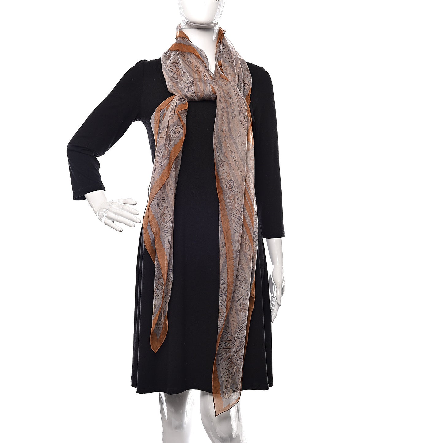 Silk Mousseline Ors Blues d'Afrique 140 Shawl