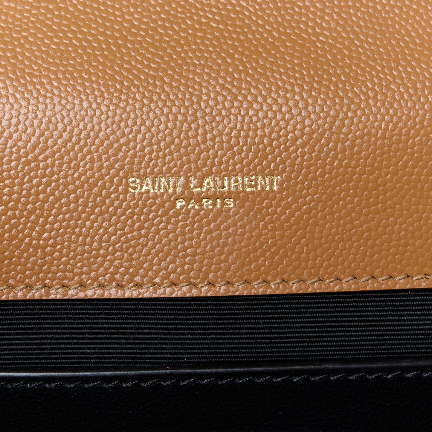 Grain De Poudre Medium Tri-Quilt Monogram Satchel Dark Cork