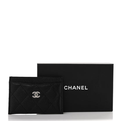 Chanel Caviar Quilted Card Holder Black 10 of 10