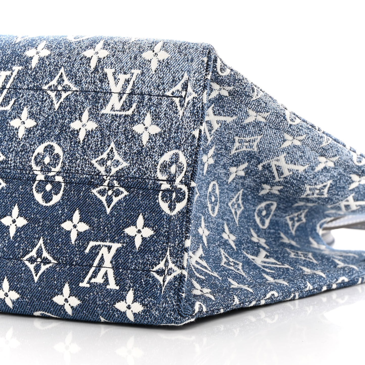 Monogram Jacquard Denim Onthego MM Bleu