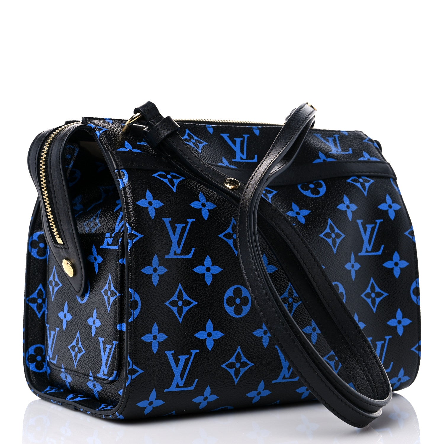 Louis Vuitton Colored Monogram Speedy Amazon PM Blue Black 3 of 10