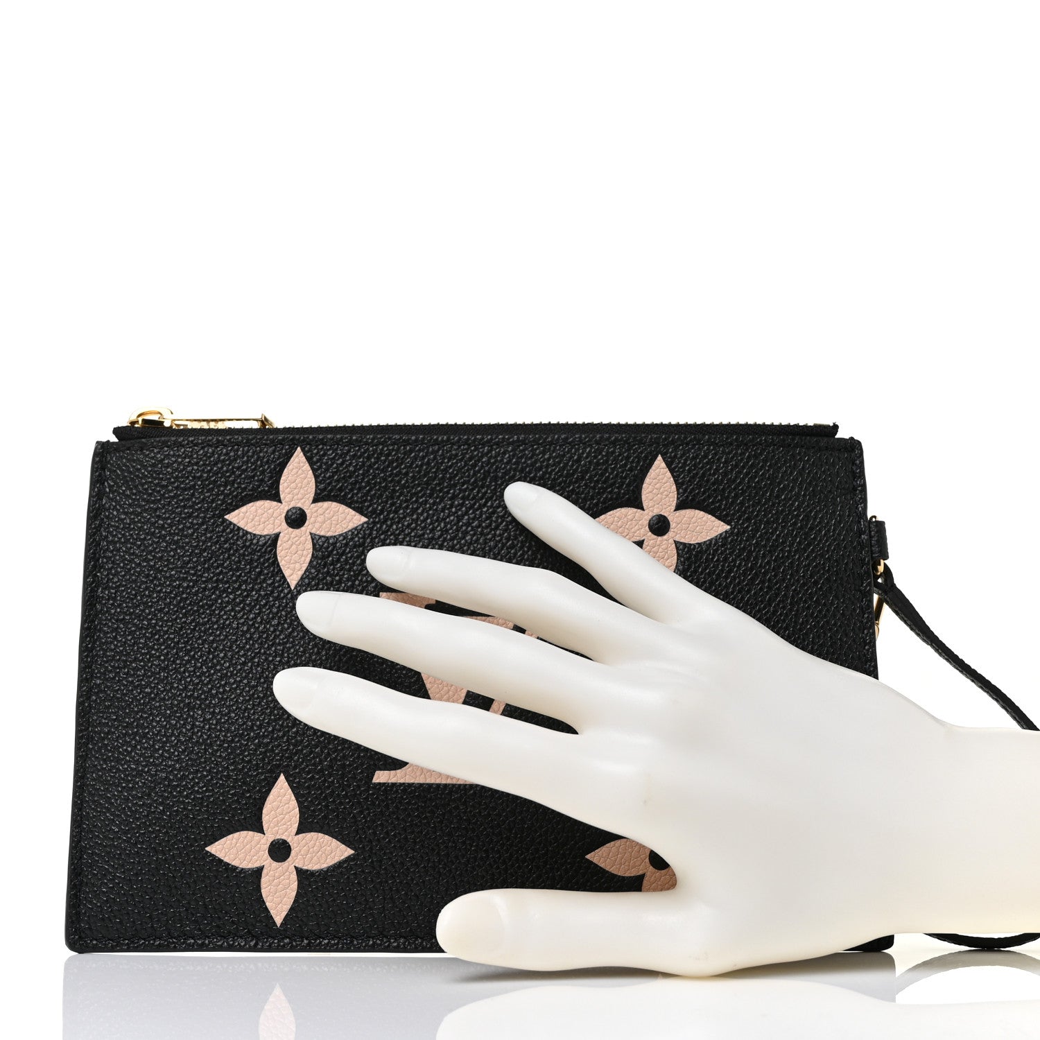 Louis Vuitton Empreinte Monogram Giant Neonoe MM Pochette Black Beige 2 of 8