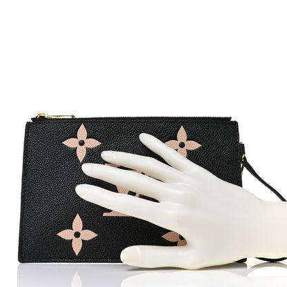 Louis Vuitton Empreinte Monogram Giant Neonoe MM Pochette Black Beige 2 of 8