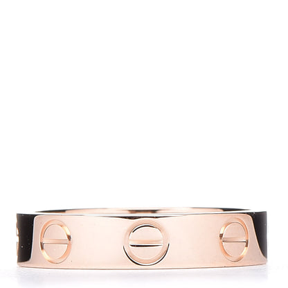 Cartier 18K Pink Gold 3.5mm LOVE Wedding Band Ring 46 3.75 3 of 5