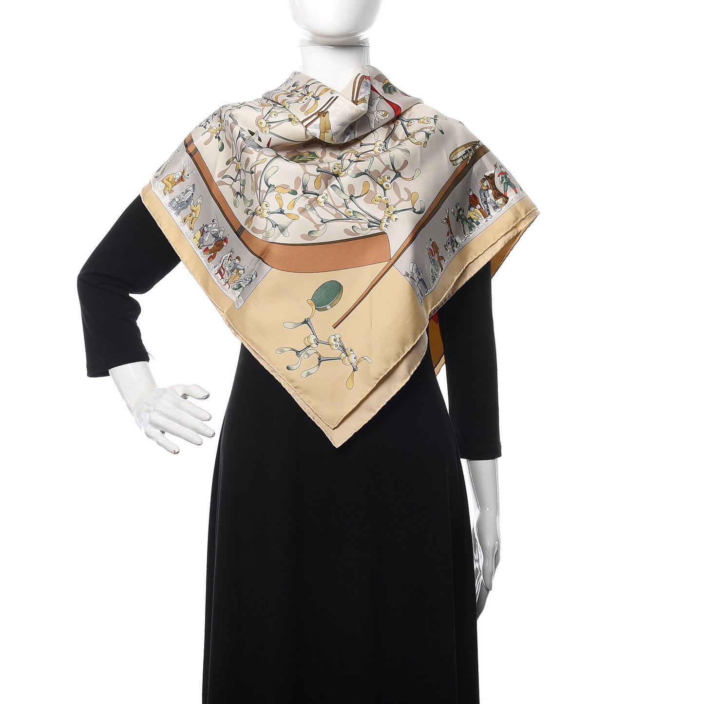 Silk Neige d' Antan Scarf 90