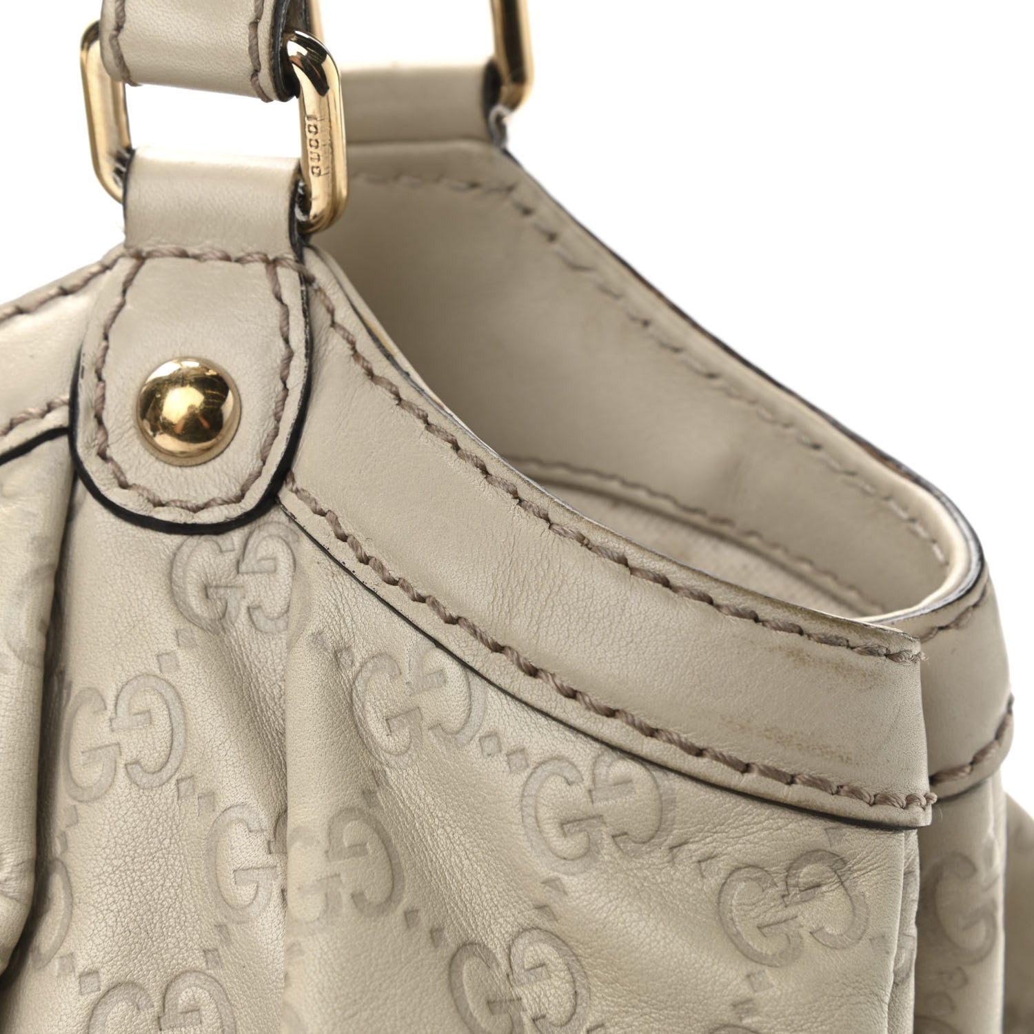 Gucci Guccissima Medium Sukey Tote Mystic White 21 of 22