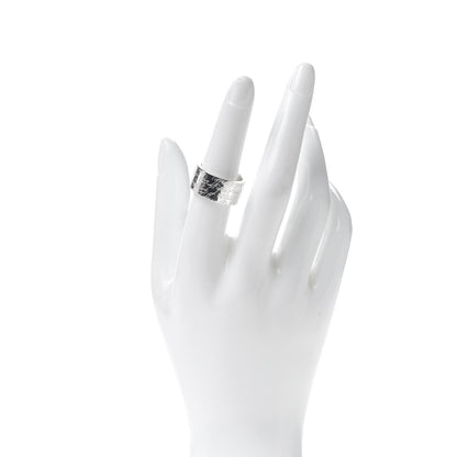 Tiffany Sterling Silver 10mm Notes Wide Ring 54 7 2 of 4