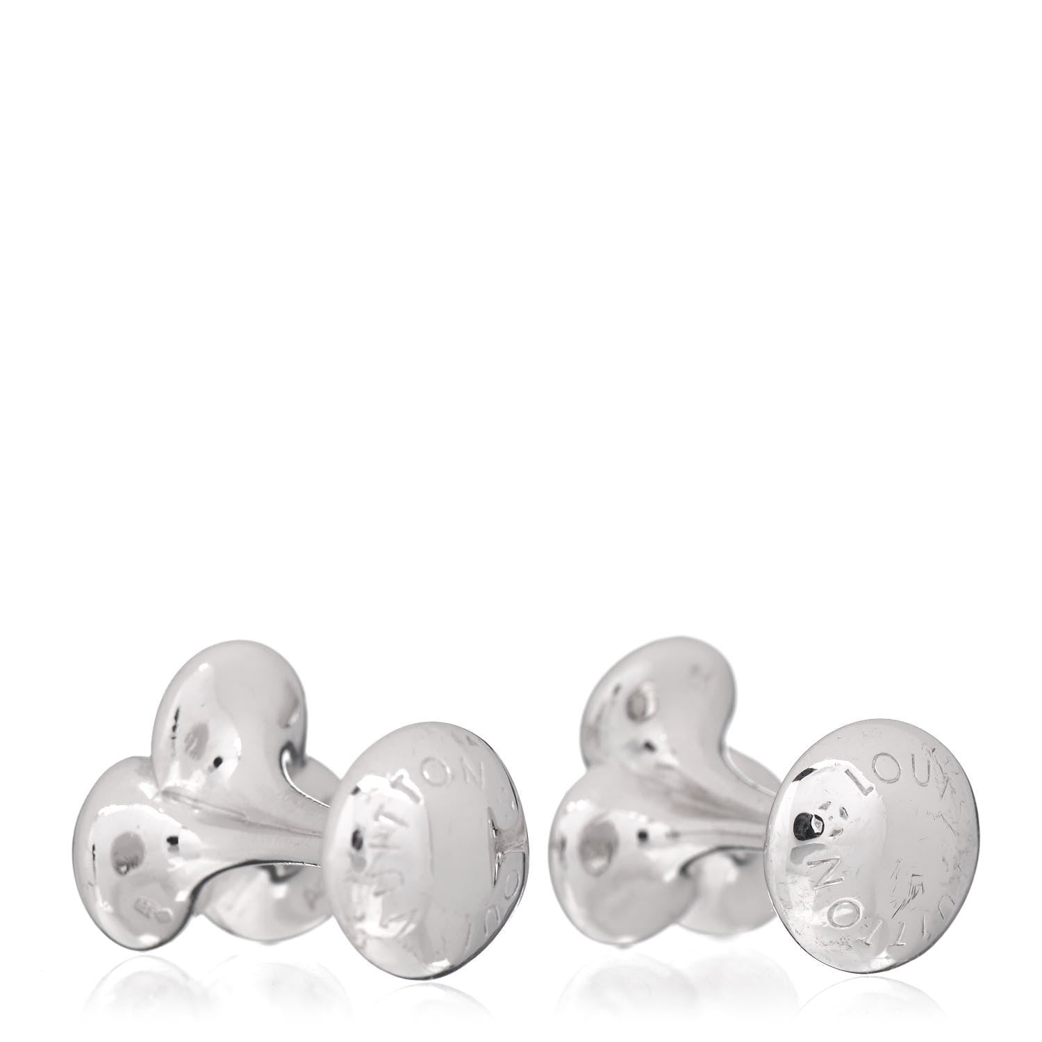 Louis Vuitton Sterling Silver Nail Rivet Cufflinks 3 of 5