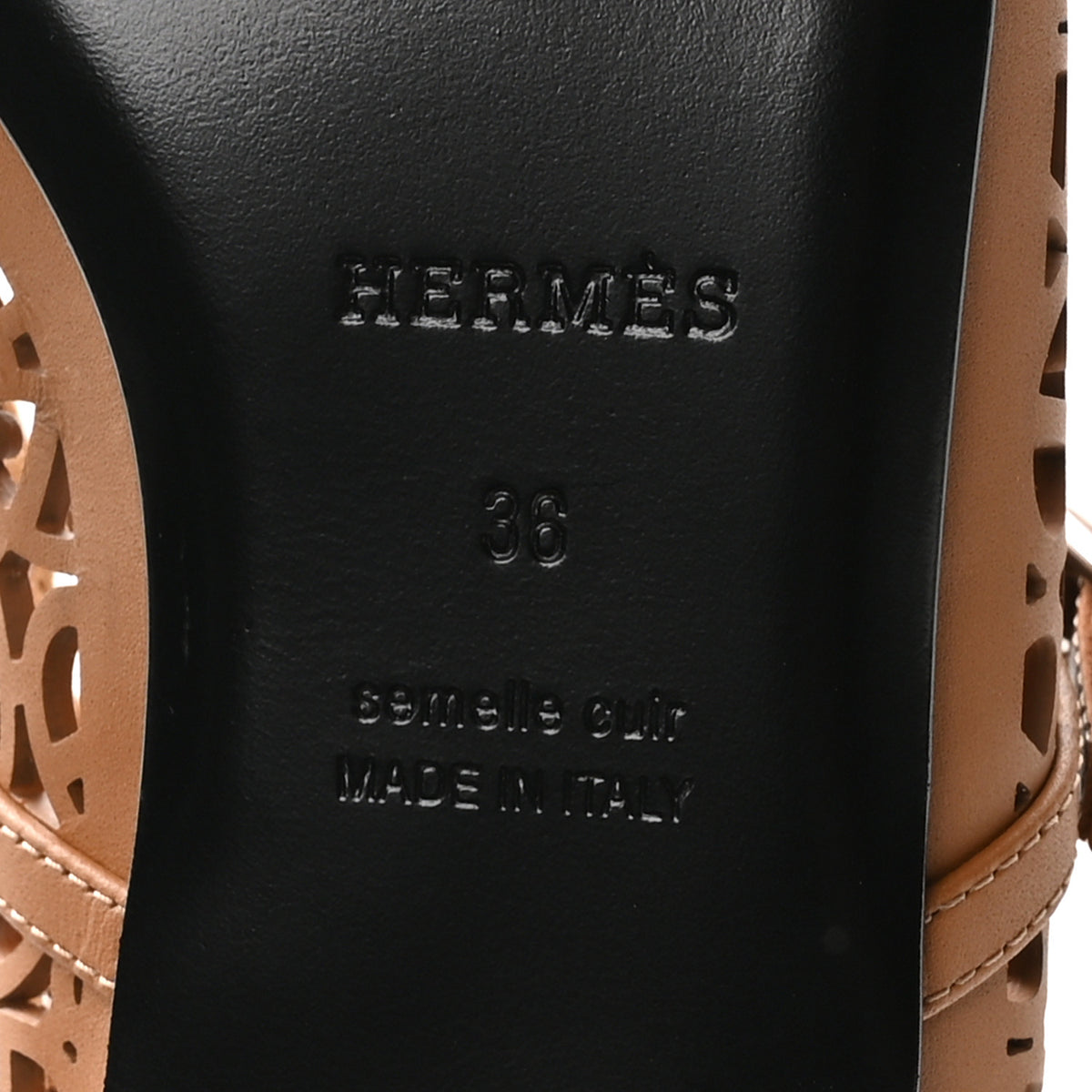 Hermes Calfskin Meli Ballet Flats 36 Naturel 7 of 9
