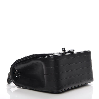 Chanel Lambskin Chevron Quilted Mini Square Flap So Black 4 of 7