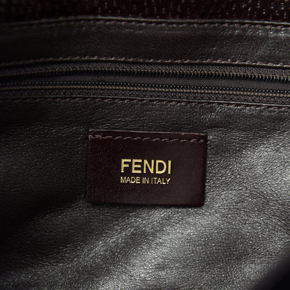 Fendi Vitello Classico No.1 Satchel Dark Brown 9 of 11