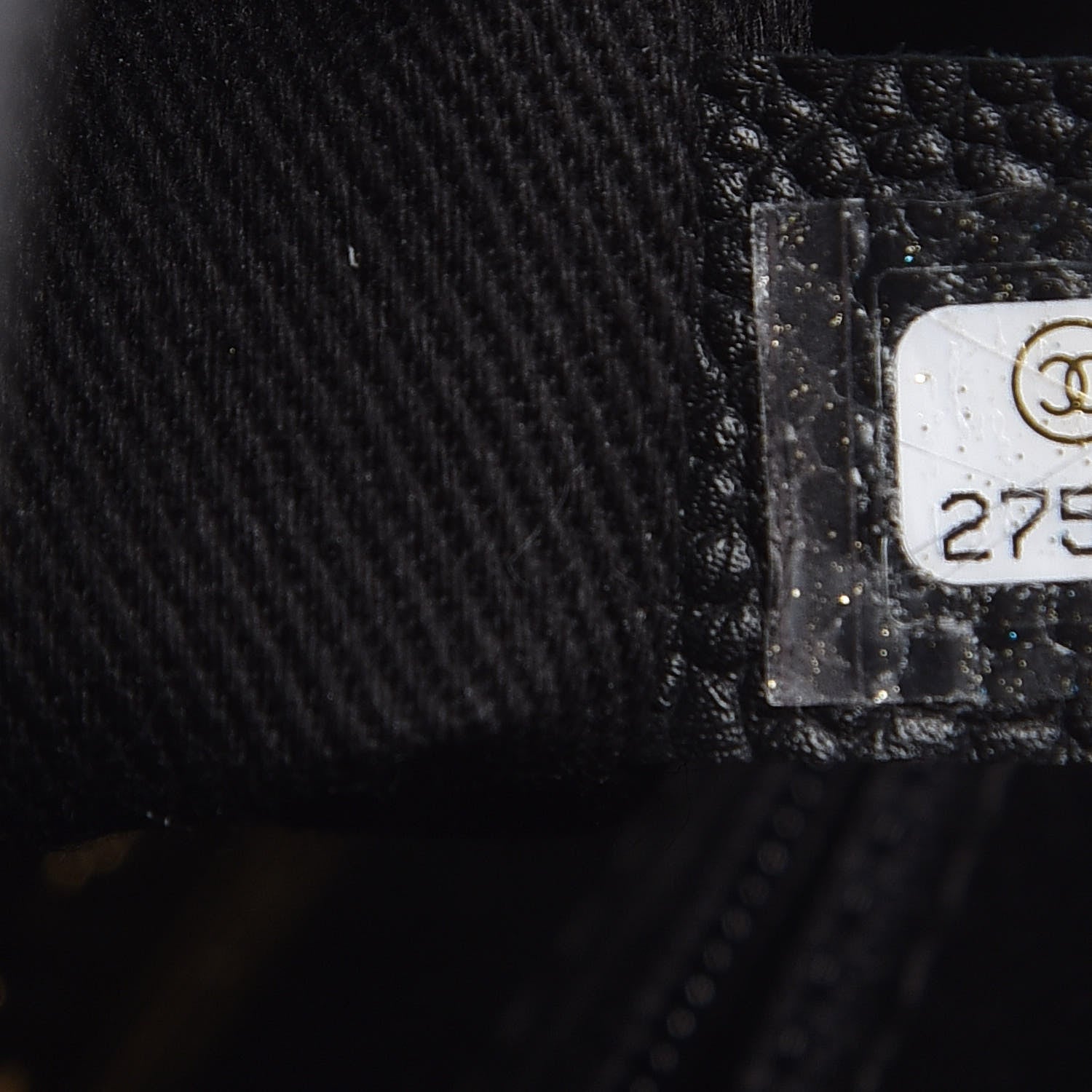 Chanel Grained Calfskin Stitched Small Drawstring Bag Black 7 of 10