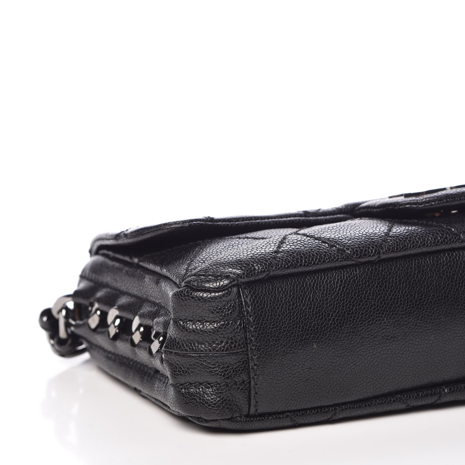 Chanel Glazed Caviar Quilted Modern Chain Flap Black 8 of 9