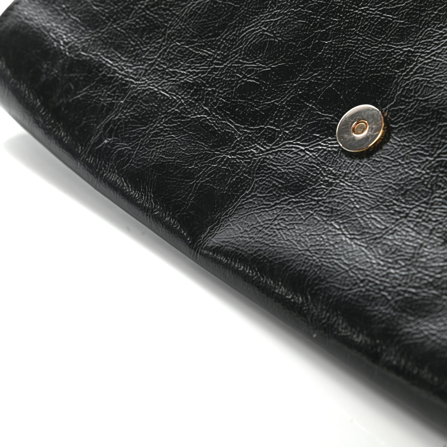 Saint Laurent Textured Patent Monogram Large Belle De Jour Clutch Black 12 of 12
