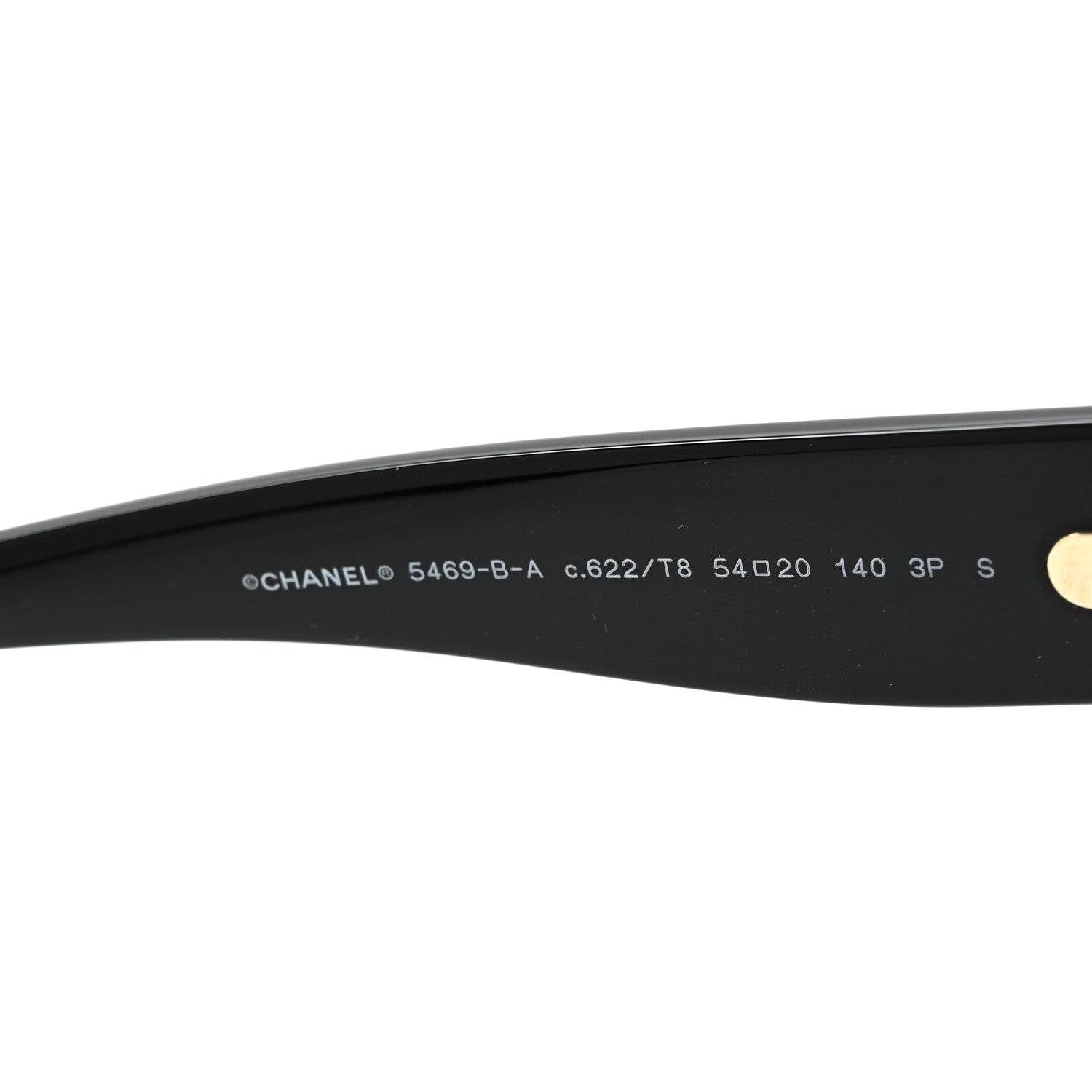 Chanel Acetate Polarized CC Sunglasses 5468-B-A Black 5 of 8