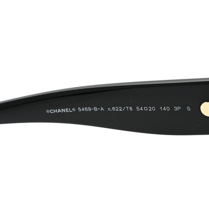 Chanel Acetate Polarized CC Sunglasses 5468-B-A Black 5 of 8