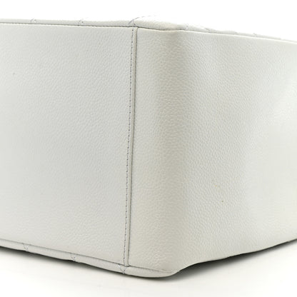 Chanel Caviar Quilted Grand Shopping Tote GST White 10 of 16
