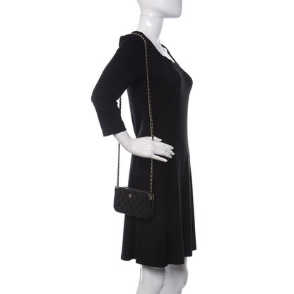 Chanel Caviar Quilted Small Clutch With Chain Black 2 of 10
