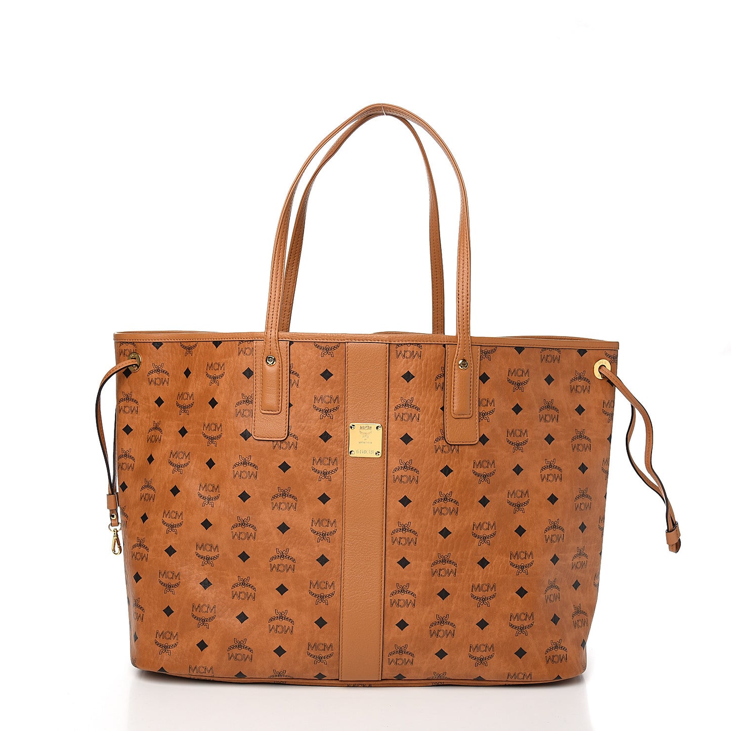 Visetos Large Liz Reversible Shopper Tote Cognac