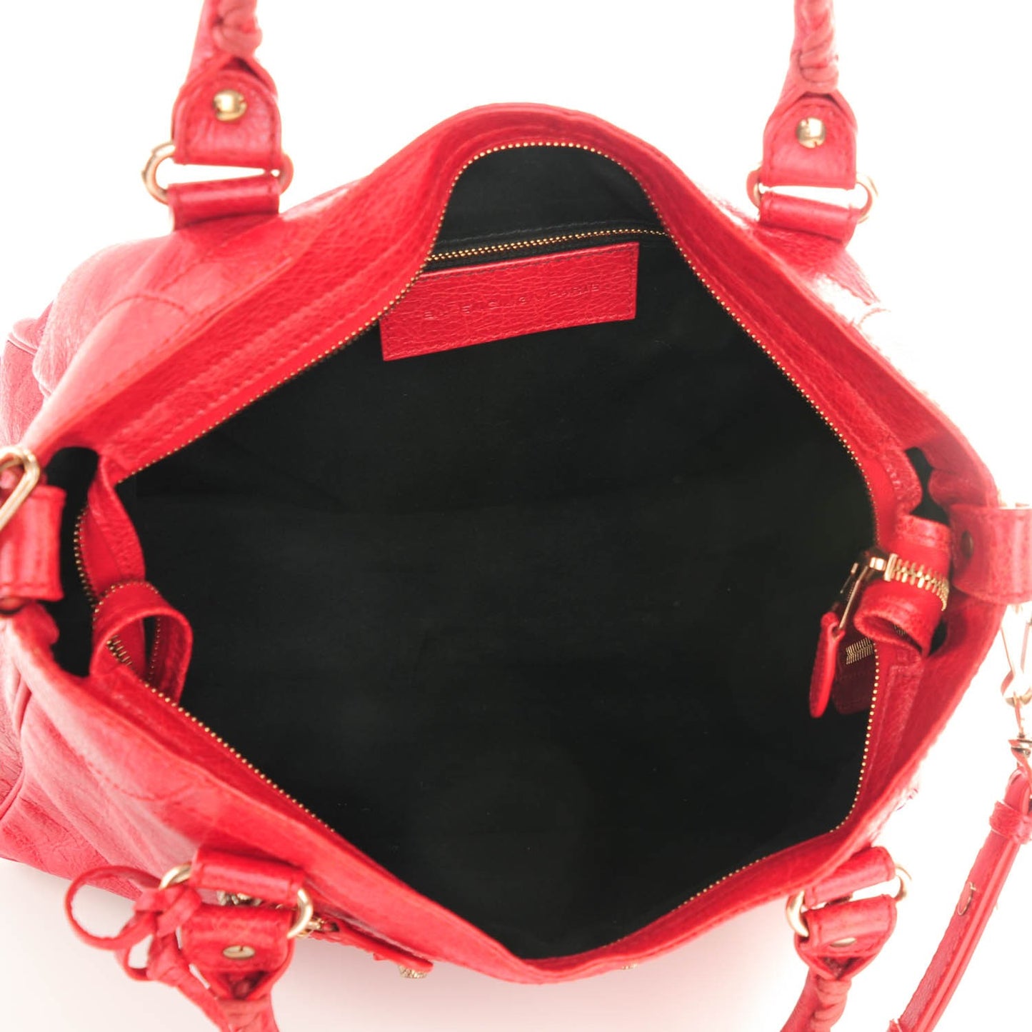 Agneau Giant 12 Rose Gold Hardware Velo Rouge Coquelicot