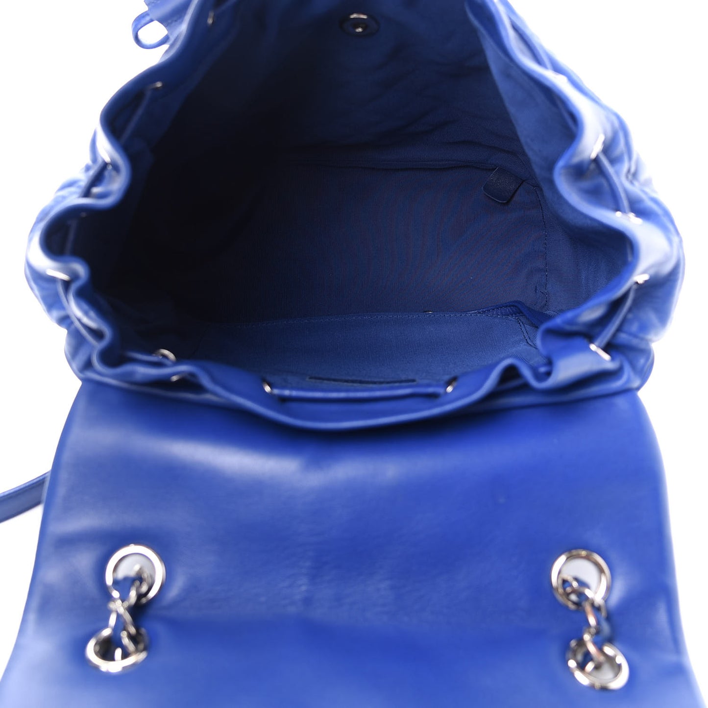 Lambskin Quilted Large Urban Spirit Backpack Blue