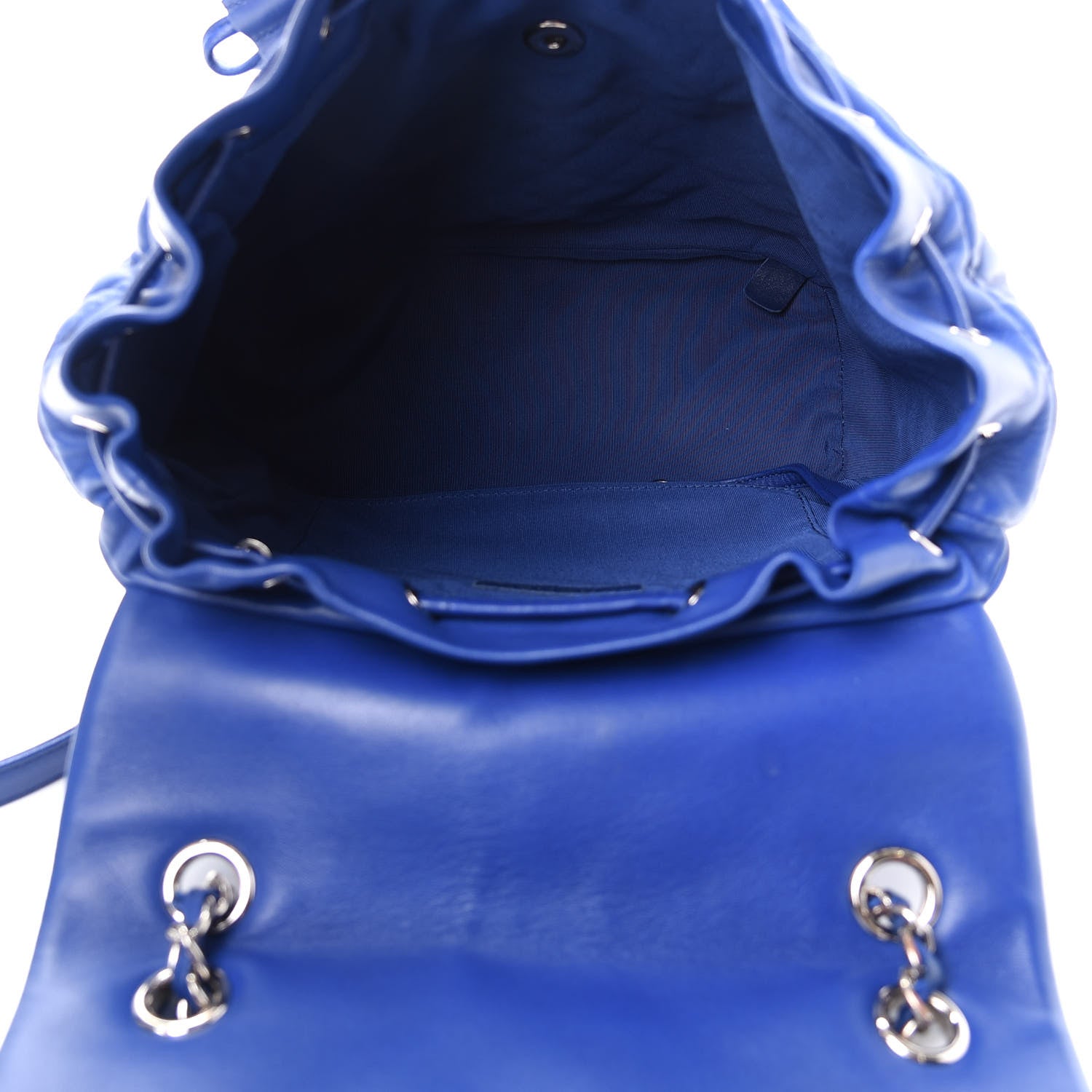Chanel Lambskin Quilted Large Urban Spirit Backpack Blue 4 of 8