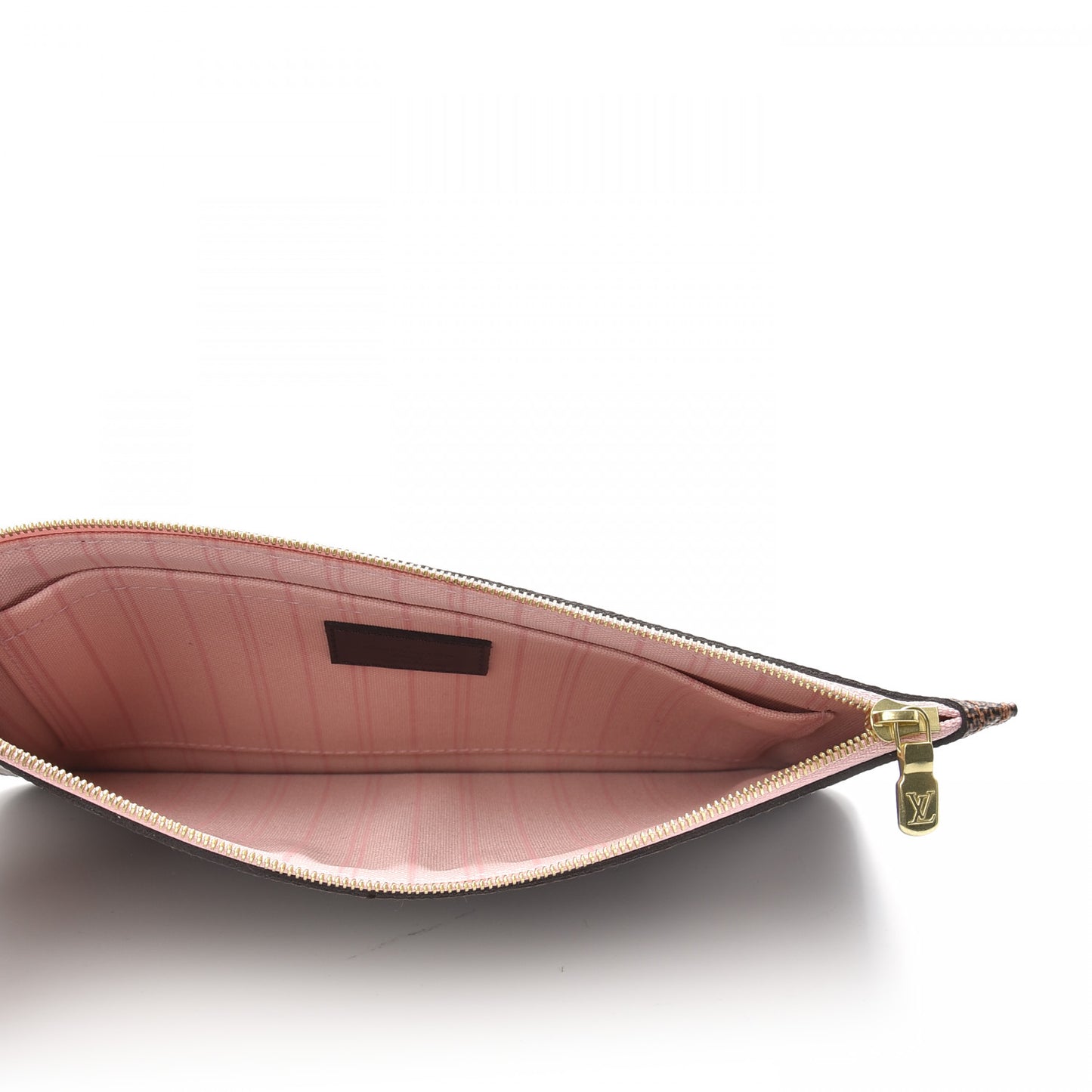 Damier Ebene Neverfull MM GM Pochette Rose Ballerine