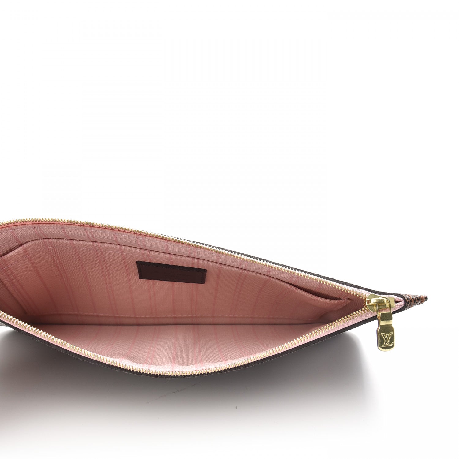 Louis Vuitton Damier Ebene Neverfull MM GM Pochette Rose Ballerine 5 of 7