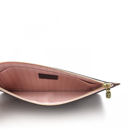 Louis Vuitton Damier Ebene Neverfull MM GM Pochette Rose Ballerine 5 of 7