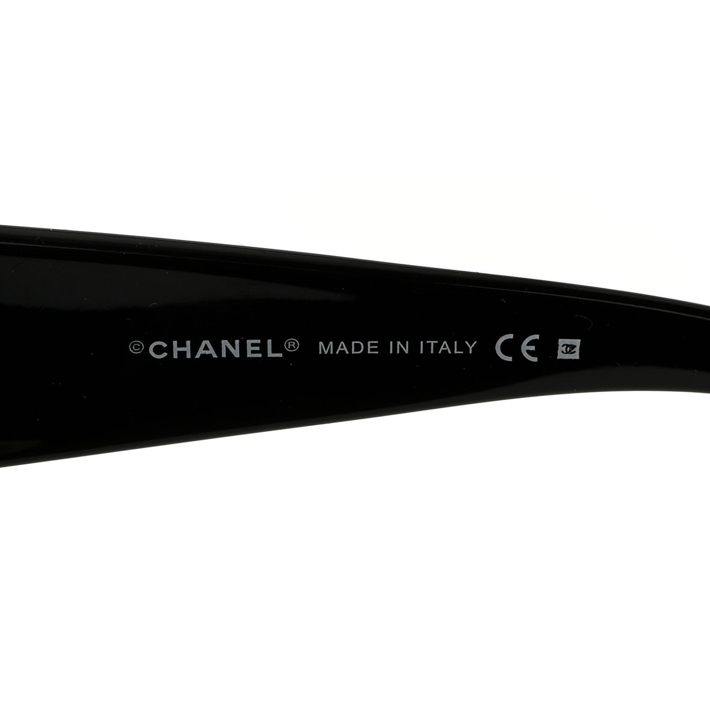Shield Crystal CC Logo Sunglasses 4148 B Black