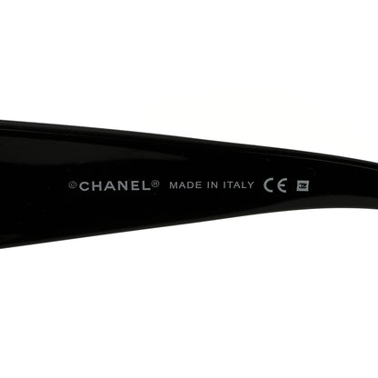 Chanel Shield Crystal CC Logo Sunglasses 4148 B Black 5 of 7