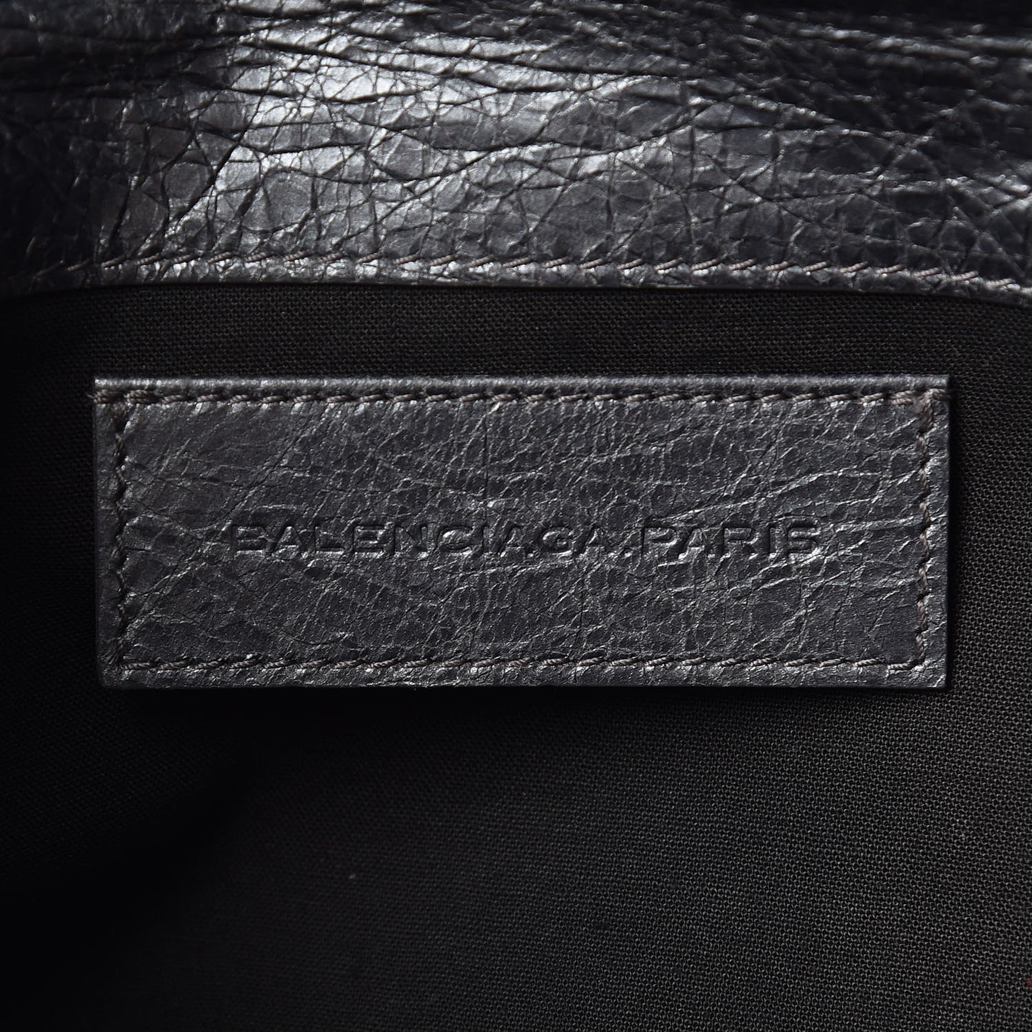 Agneau Envelope Clutch Gris Hematite
