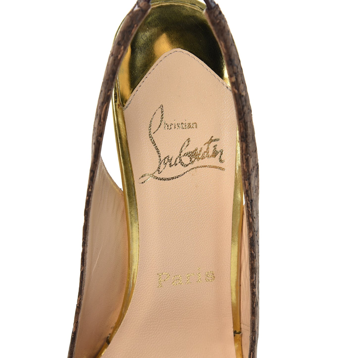 Patent Cork Catenita 110 Pumps 38.5 Dark Brown