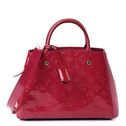 Louis Vuitton Vernis Montaigne BB Magenta 1 of 6