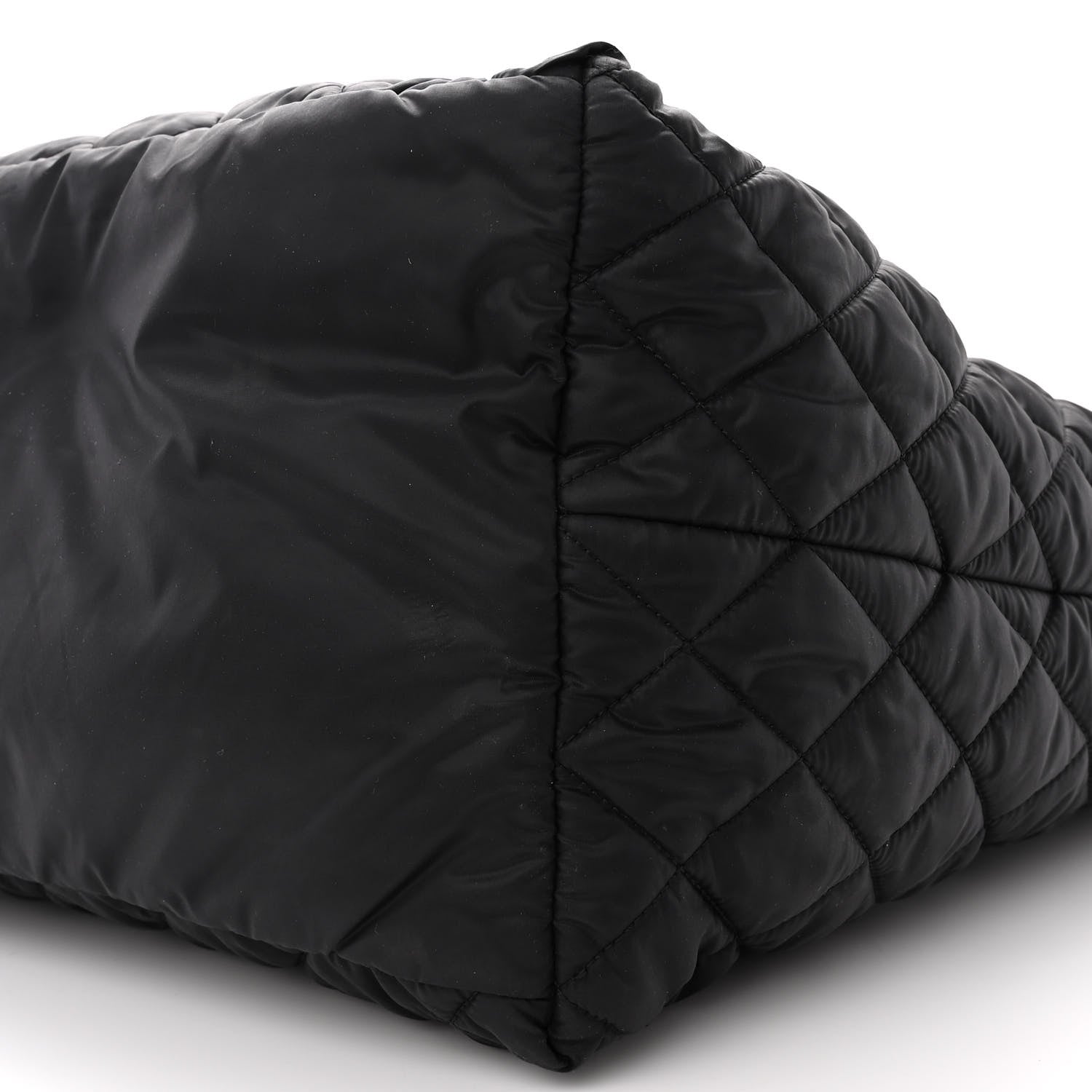 Chanel Nylon Quilted Large Coco Cocoon Tote Black 10 of 12