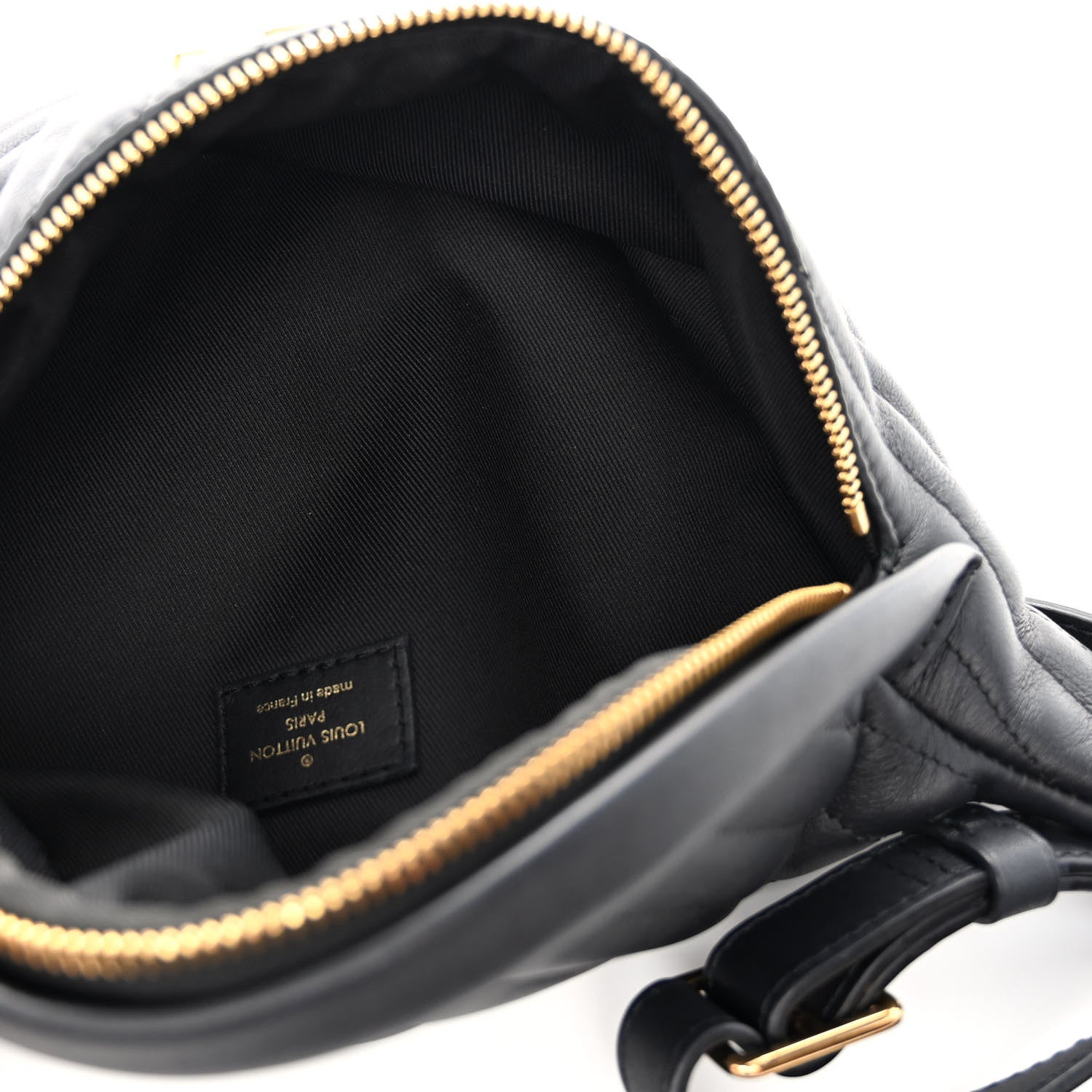 Louis Vuitton Calfskin Quilted New Wave Bumbag Black 5 of 9