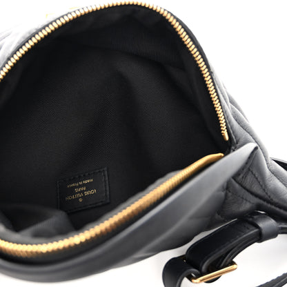 Louis Vuitton Calfskin Quilted New Wave Bumbag Black 5 of 9